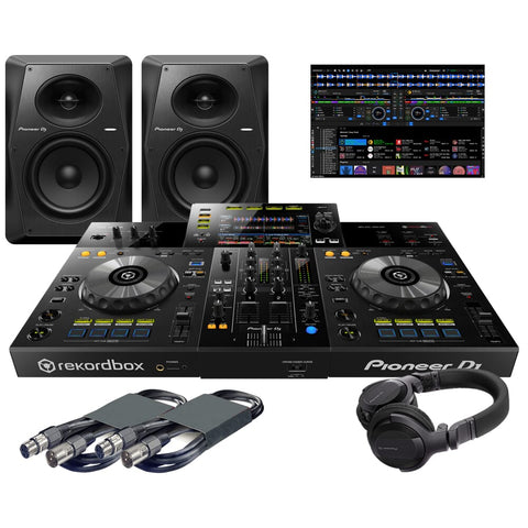 Pioneer DJ XDJ-RR Standalone DJ Controller, VM-70 DJ Speakers, HDJ-CUE1 Headphones Package Deal
