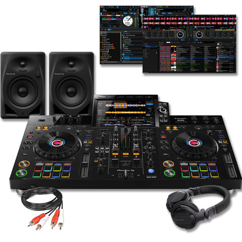 Pioneer DJ XDJ-RX3 Standalone DJ Controller + DM-40D Speakers & HDJ-CUE1 Headphones Bundle