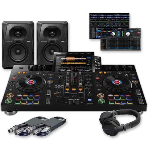 Pioneer DJ XDJ-RX3 Standalone DJ Controller + VM-50 Speakers & HDJ-CUE1 Headphones Bundle