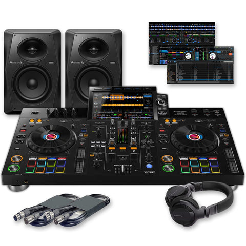 Pioneer DJ XDJ-RX3 Standalone DJ Controller + VM-70 Speakers & HDJ-CUE1 Headphones Bundle