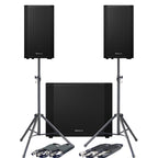 Pioneer DJ XPRS122 + XPRS1182ST + Tripod Stands & Leads Bundle Deal
