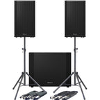 Pioneer DJ XPRS152 + XPRS1182ST + Tripod Stands & Leads Bundle Deal