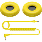 Pioneer DJ HC-CP08-Y Replacement Cable & Earpads for HDJ-CUE1 (Yellow)