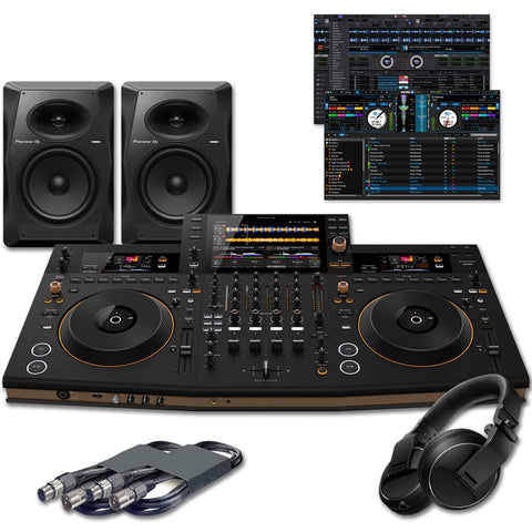 Pioneer DJ Opus Quad Standalone DJ System, VM-50 Speakers + HDJ-X5 Headphones Bundle Deal