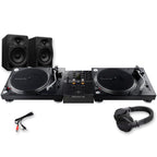 Pioneer DJ PLX500 Turntables, DJM-250 MK2 Mixer, DM-40D Speakers & HDJ-CUE1 Headphones Bundle