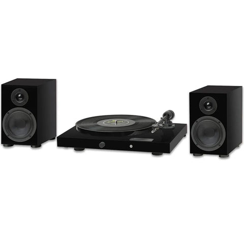 Pro-Ject Juke Box E1 HiFi Set, Audiophile Turntable & Speakers (Black)