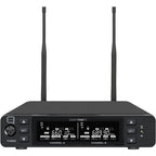 Q-Audio QWM 1960 V3 BP 606-614 MHz, UHF Dual Channel True Diversity Belt Pack Wireless Mic System (PMSE Licence Required)