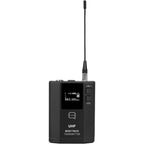 Q-Audio QWM 1960 V3 BP 863-865 MHz, UHF Dual Channel True Diversity Belt Pack Wireless Mic System