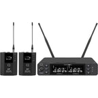 Q-Audio QWM 1960 V3 BP 863-865 MHz, UHF Dual Channel True Diversity Belt Pack Wireless Mic System