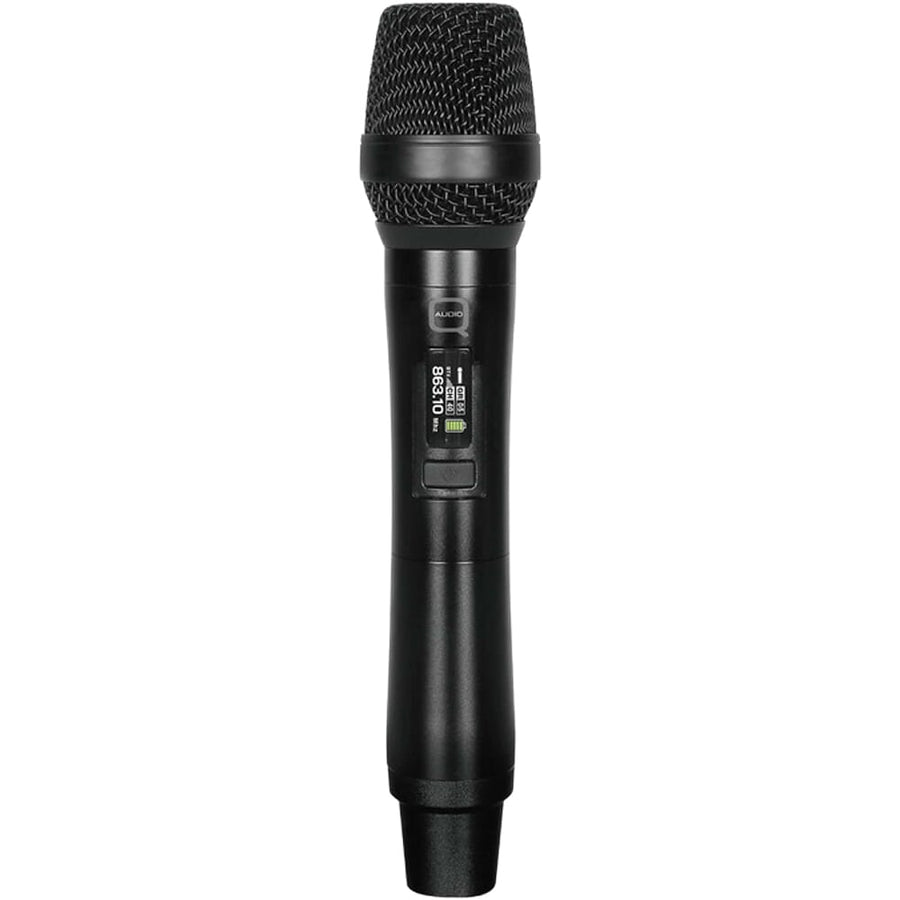 Q-Audio QWM 1960 V3 HH 606-614 MHz, UHF Dual Channel True Diversity Dual Handheld Wireless Mic System (PMSE Licence Required)