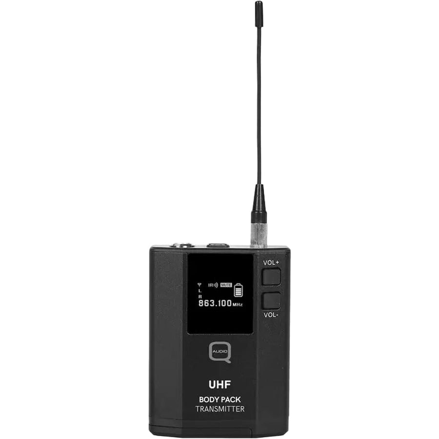Q-Audio QWM 1970 BP 606-614 MHz, UHF Dual Channel Diversity Beltpack Wireless System - 19