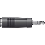 QTX 6.3mm Jack (Female Socket) to 3.5mm MiniJack (Male Pin) Adaptor