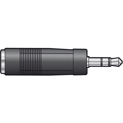 QTX 6.3mm Jack (Female Socket) to 3.5mm MiniJack (Male Pin) Adaptor