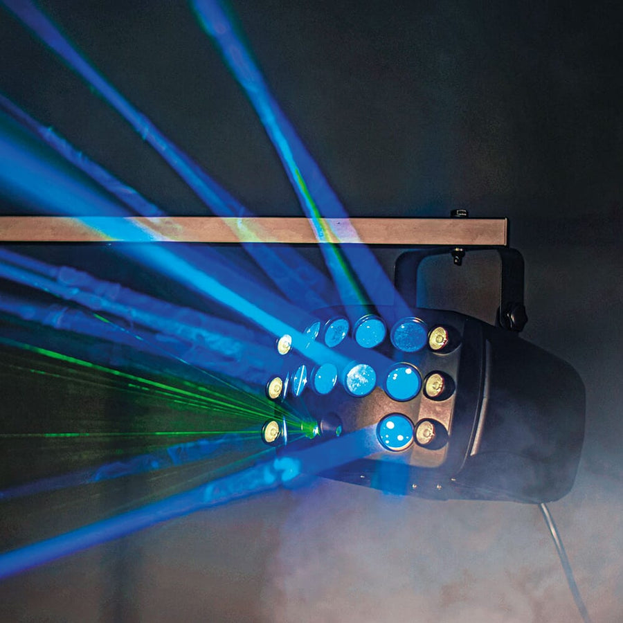 QTX Butterfly Effect, 3-in-1 LED & Laser Effect Light (Inc. Remote Control)