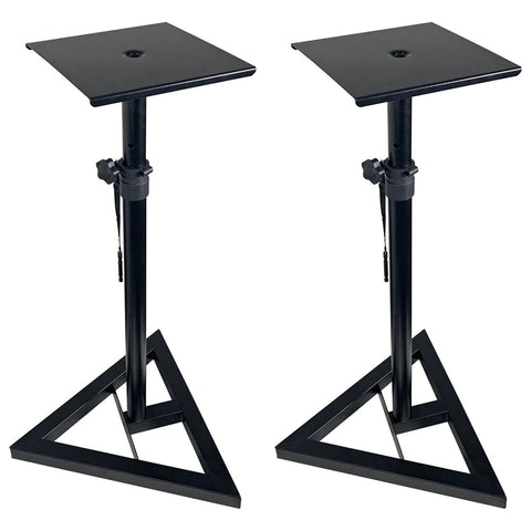 QTX Height Adjustable Studio Monitor Stands (Pair)