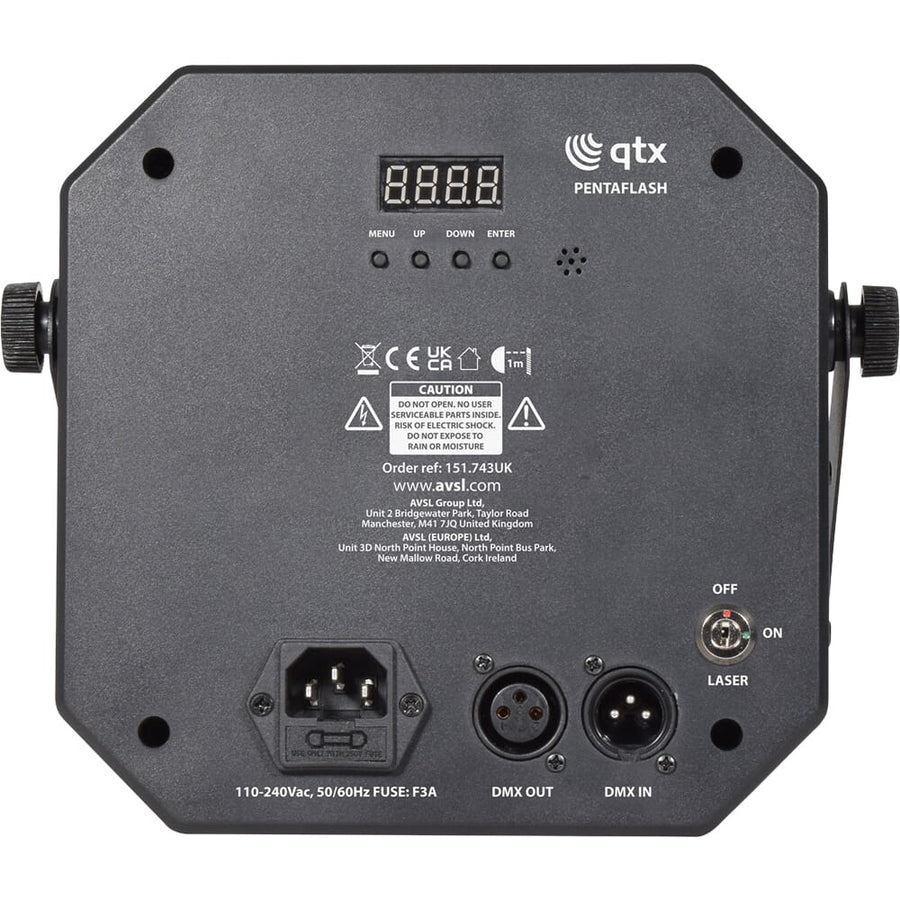 QTX Pentaflash 5-in-1 LED & Laser Effect