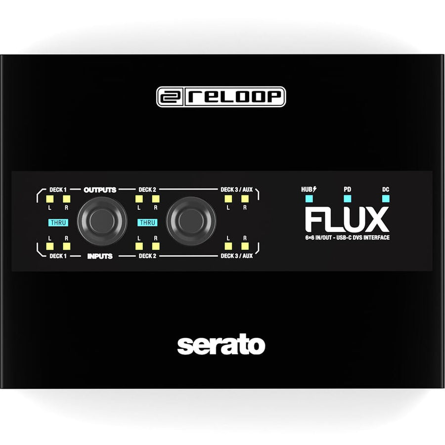 Reloop Flux, 6-In/Out USB-C DVS Interface for Serato DJ Pro