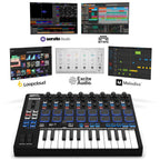 Reloop Keypad Pro, Compact DAW Workstation Keyboard with Wireless MIDI