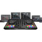 Reloop Mixon 8 Pro, 4-Channel Hybrid DJ Controller for Serato or Algoriddim djay
