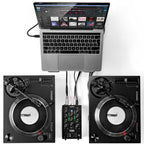 Reloop PTB-2, Portable USB-C Powered 2-Channel DJ Mixer with DVS & Bluetooth Interface