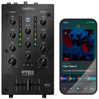 Reloop PTB-2, Portable USB-C Powered 2-Channel DJ Mixer with DVS & Bluetooth Interface