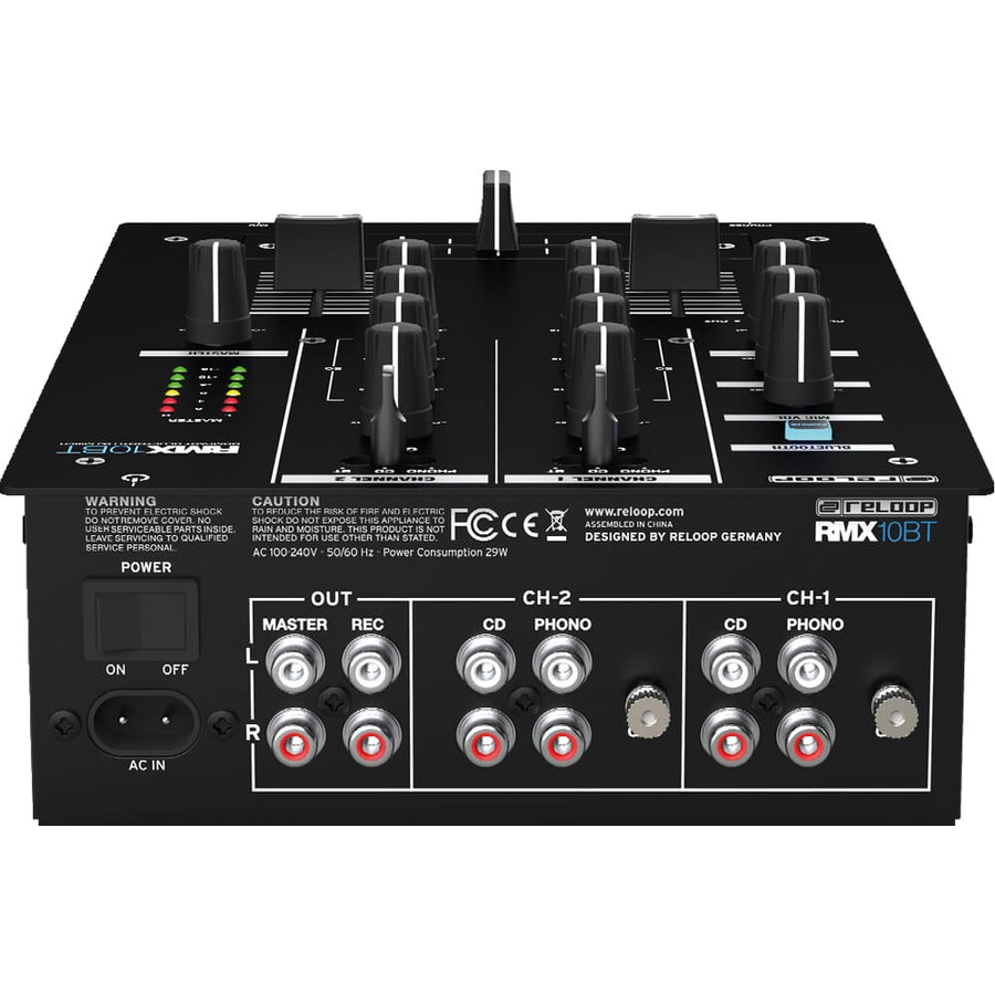 Reloop RMX-10 BT, Compact Bluetooth DJ Mixer