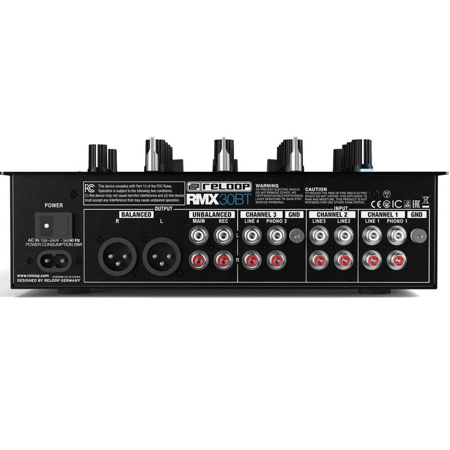 Reloop RMX-30 BT, 3-Channel Bluetooth DJ Mixer