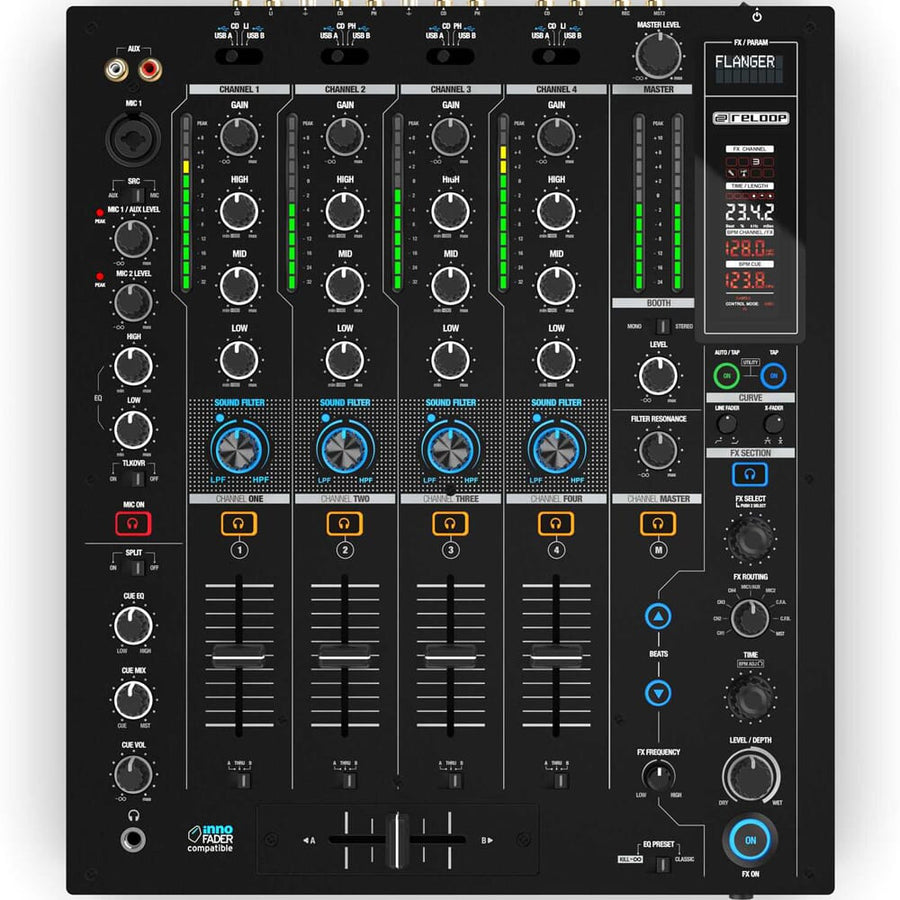 Reloop RP-5000 MK4 Turntable Bundle with RMX-95 Mixer