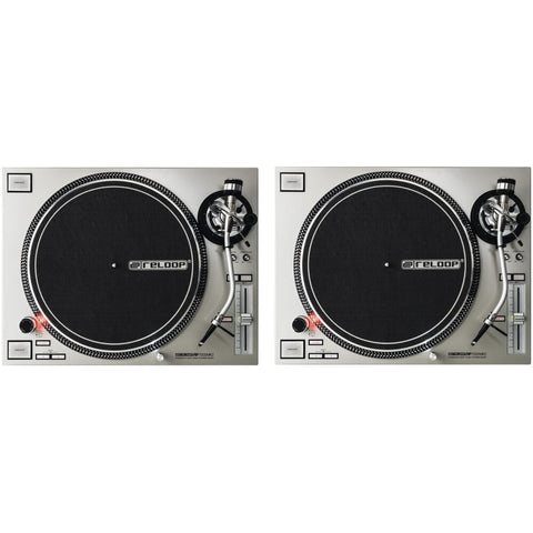 Reloop RP7000 MK2 Silver Professional DJ Turntables (Pair)