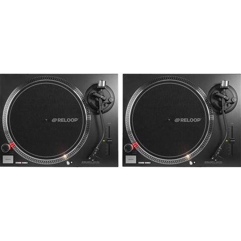 Reloop RP2000 MK4 Black, DJ Turntables (Pair)