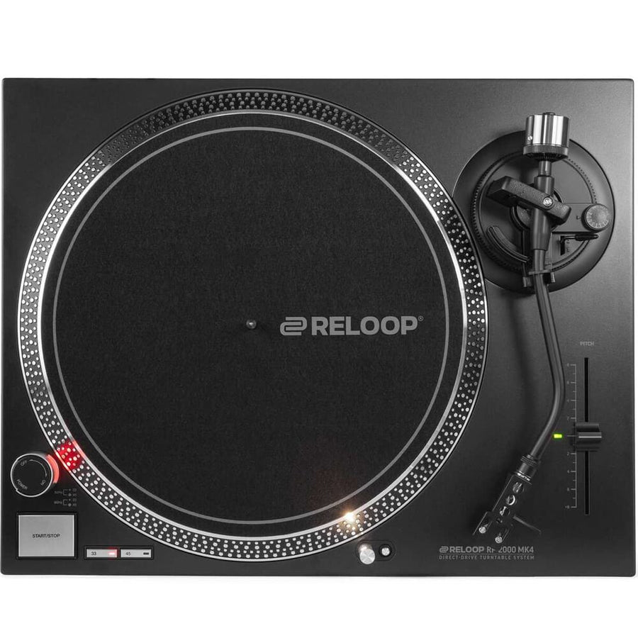 Reloop RP2000 MK4 Black, DJ Turntable (Single)