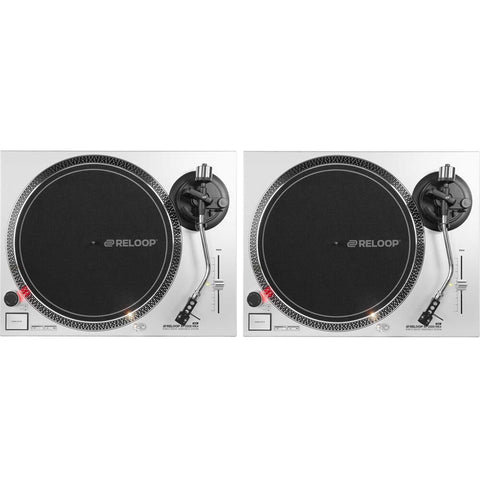 Reloop RP2000 MK4 Silver, DJ Turntables (Pair)