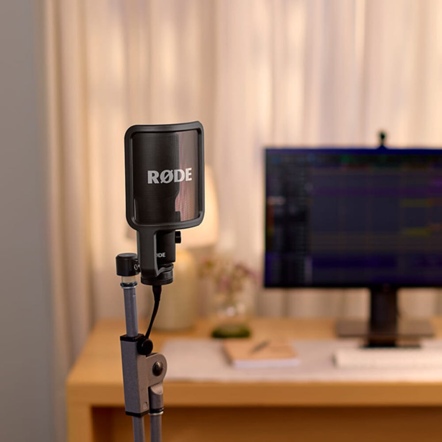 Rode NT-USB+, Studio-Quality USB Mic with Stand & Pop Filter