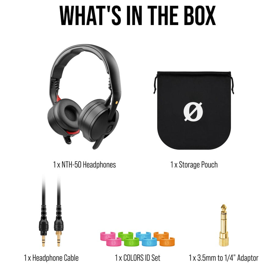 Rode NTH-50 On-Ear Headphones for DJ'ing or Studio