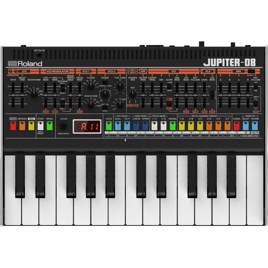 Roland Jupiter-08 Boutique Synthesizer (Recreation of the Jupiter-8) Includes the K-25m Keyboard