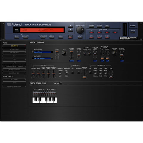Roland Cloud SRX Keyboards, Software Synthesizer Download