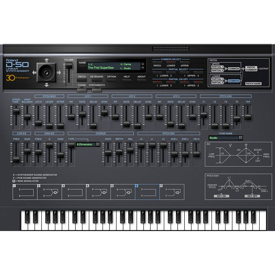 Roland Cloud D-50 Synthesizer, Plugin Instrument, Software Download