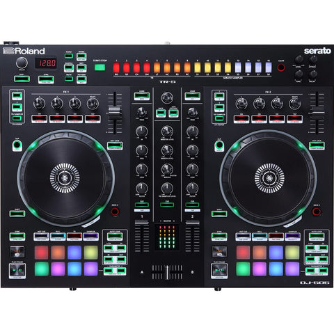 Roland DJ-505, 2 Channel Serato DJ Controller With Built-In TR Drum Machine