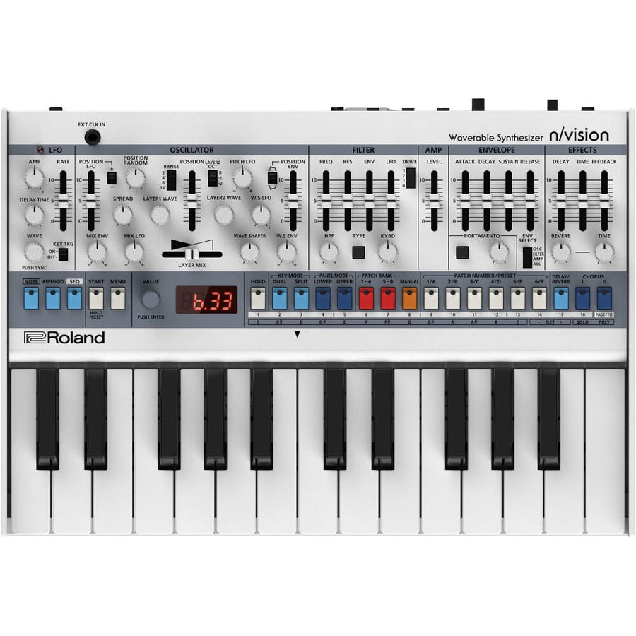 Roland n/vision Boutique Wavetable Synthesizer. Includes the K-25m Keyboard