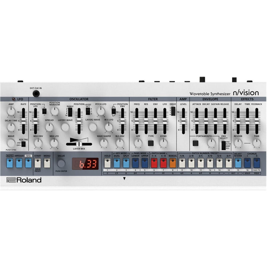 Roland n/vision Boutique Wavetable Synthesizer. Includes the K-25m Keyboard