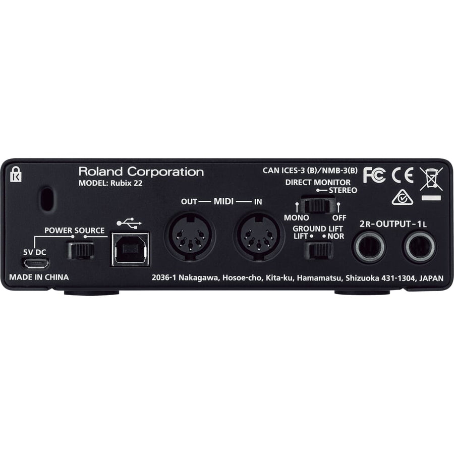 Roland Rubix 22 - 2 In 2 Out USB Audio Interface