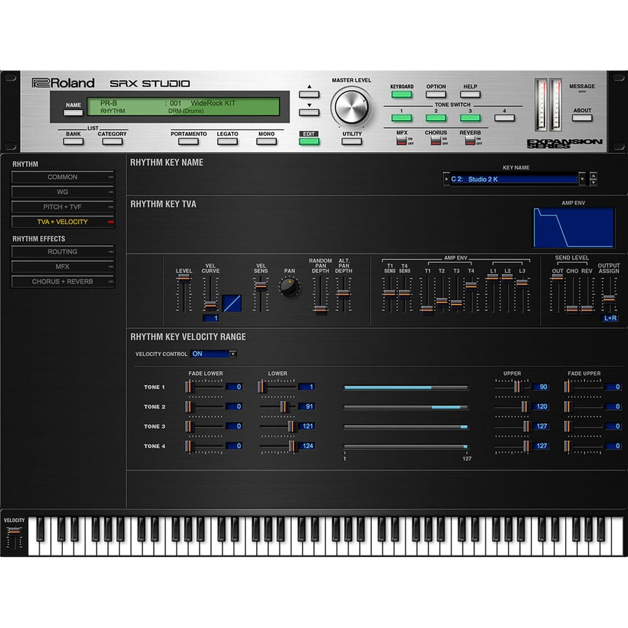 Roland Cloud SRX Studio, Software Synthesizer Download