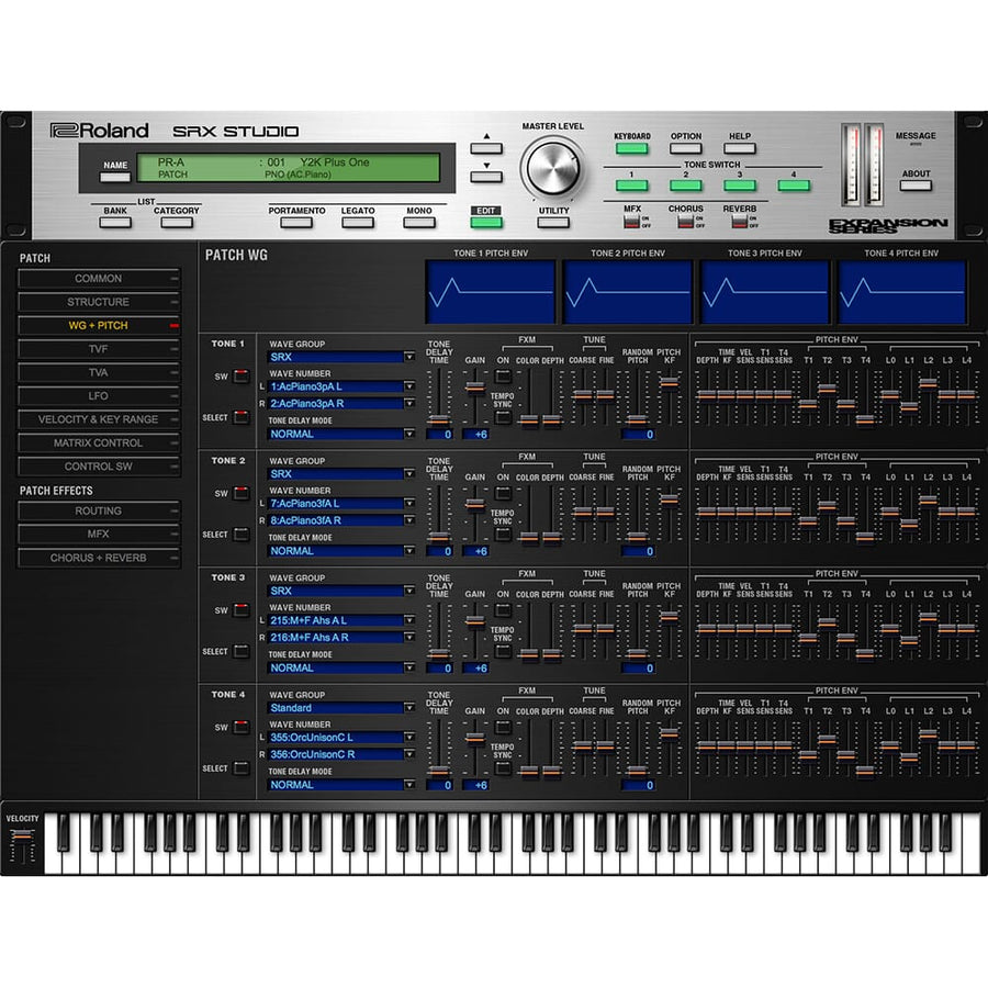 Roland Cloud SRX Studio, Software Synthesizer Download