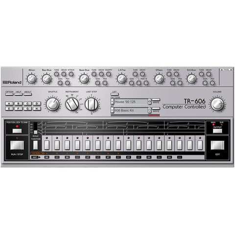 Roland Cloud TR-606 Rhythm Composer, Plugin Instrument, Software Download