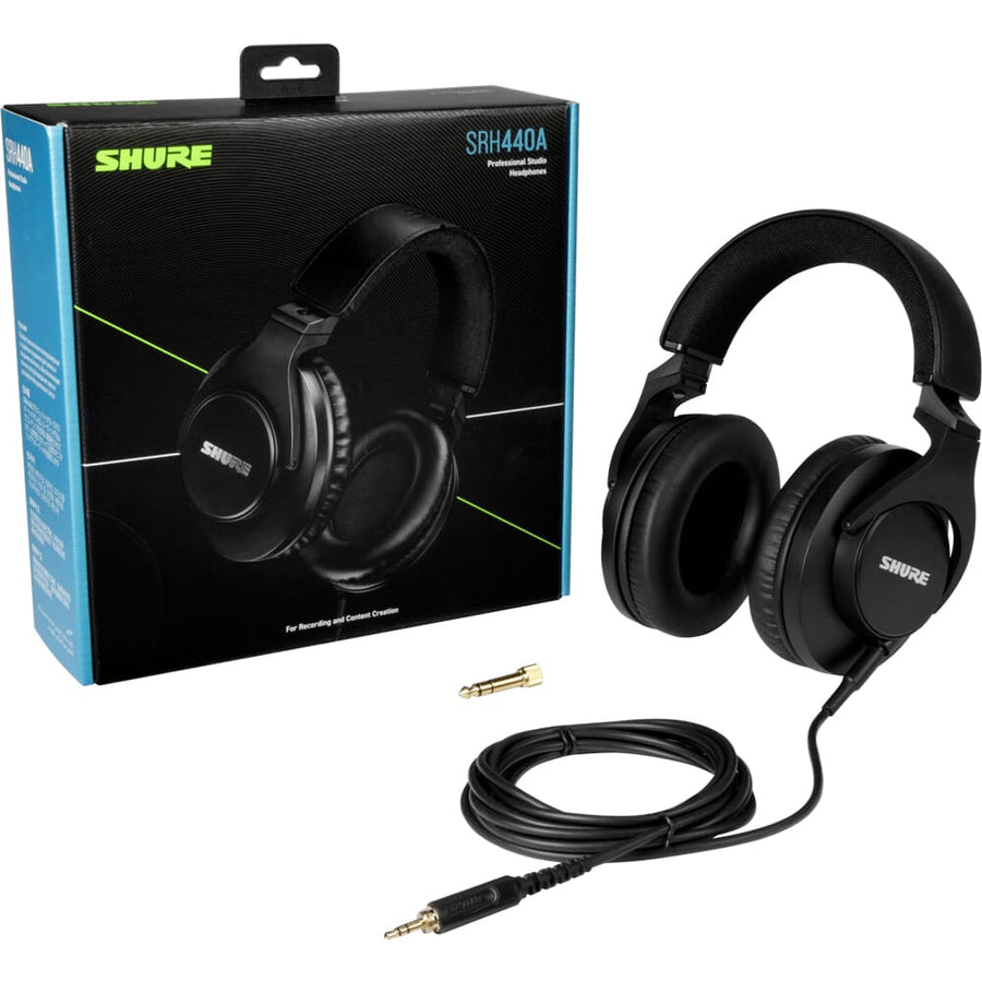 Shure SRH440A Professional Quality DJ/Studio Monitoring Headphones