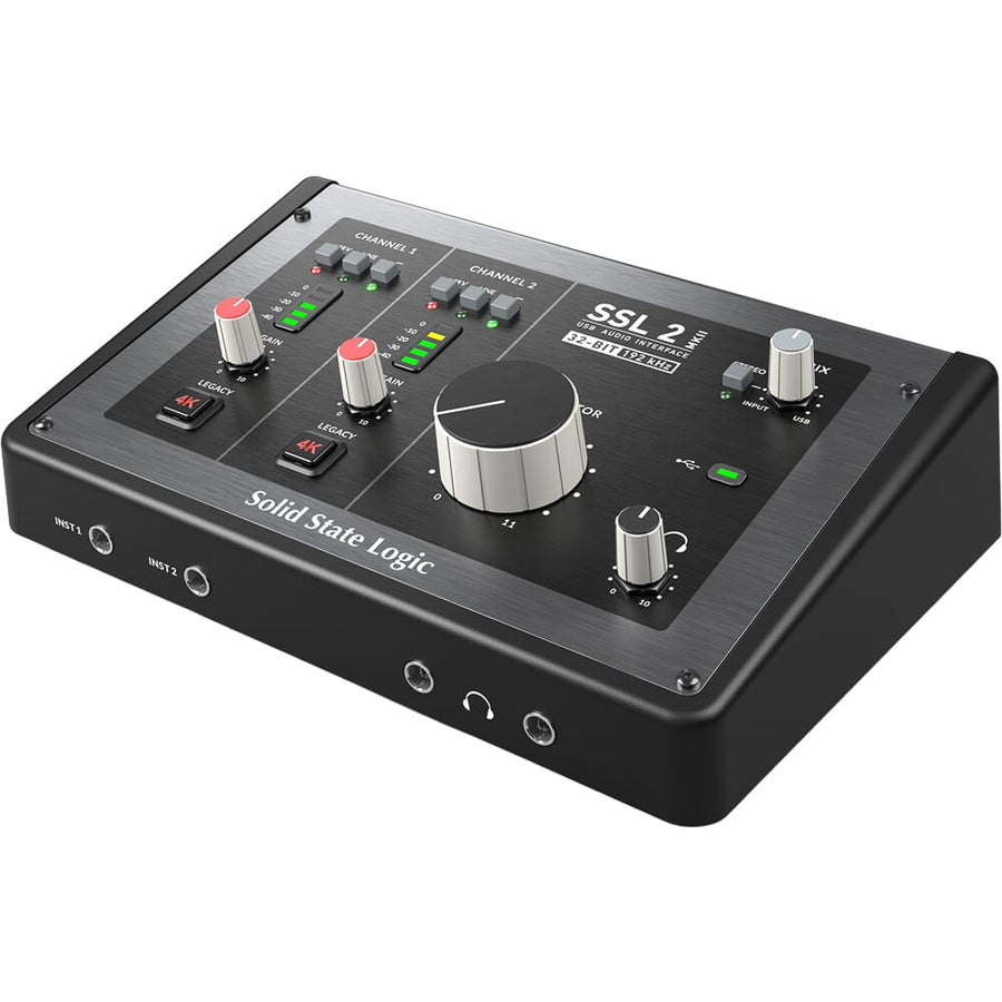 Solid State Logic SSL 2 MKII, 32-Bit 2-In / 2-Out Audio Interface & Software Bundle