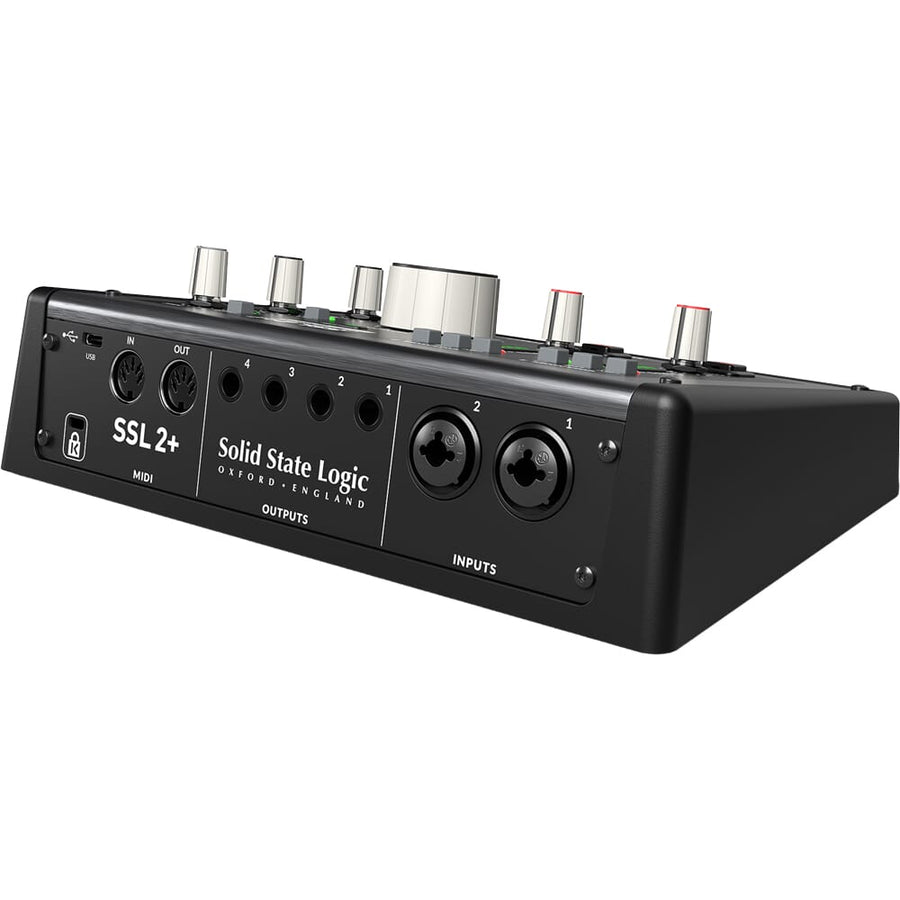 Solid State Logic SSL 2+ MKII, 32-Bit 2-In / 4-Out Audio Interface & Software Bundle