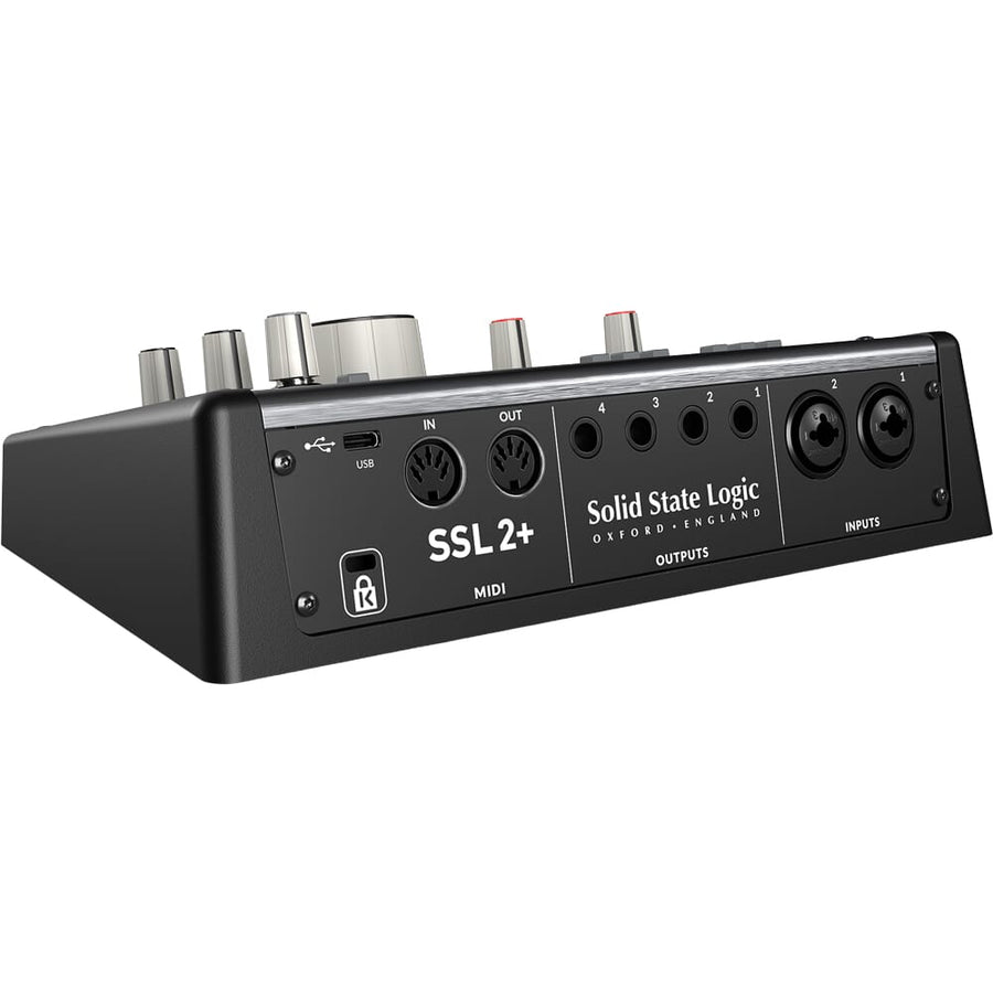 Solid State Logic SSL 2+ MKII, 32-Bit 2-In / 4-Out Audio Interface & Software Bundle