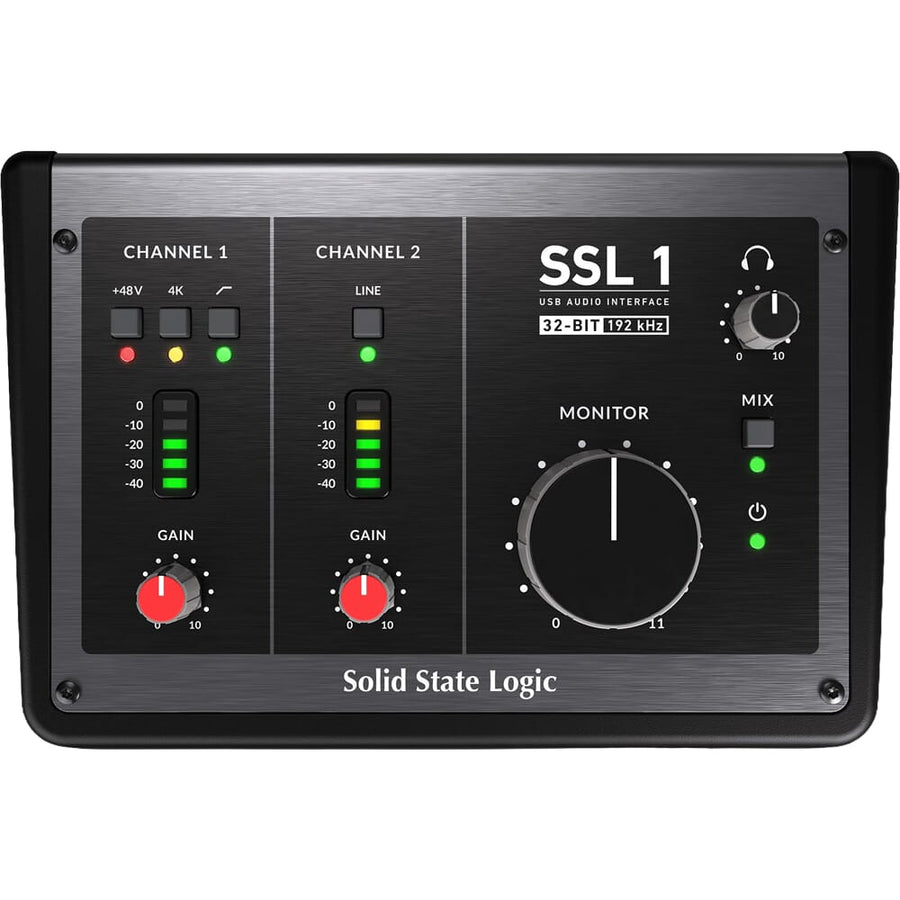 Solid State Logic SSL 1, 32-Bit 2-In / 2-Out Audio Interface & Software Bundle