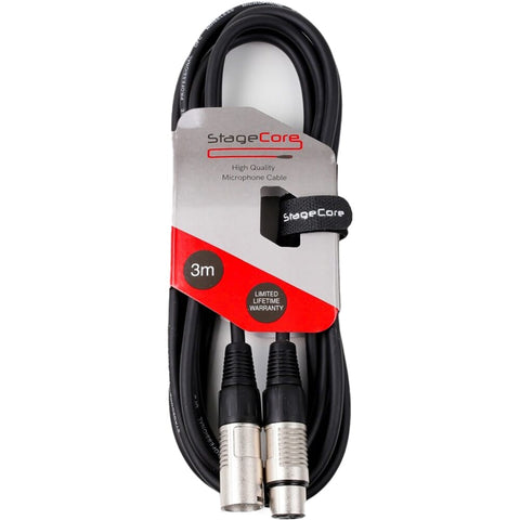 StageCore CORE 350, XLRm - XLRf 3 Metre Balanced Audio Cable